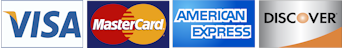 Amex, Discover, MasterCard and Visa