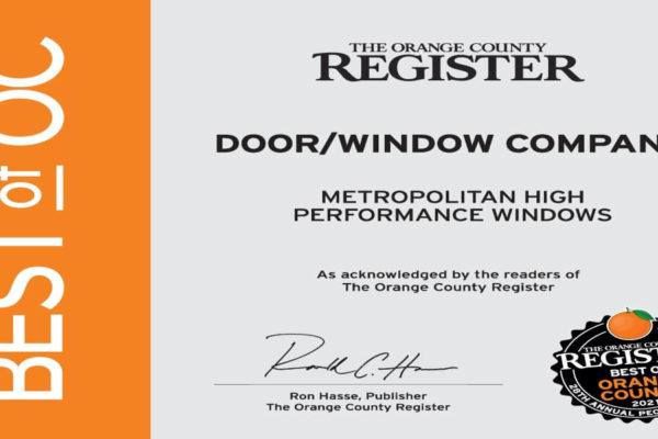 Best of OC 2021: Best Door & Window Company in Orange County