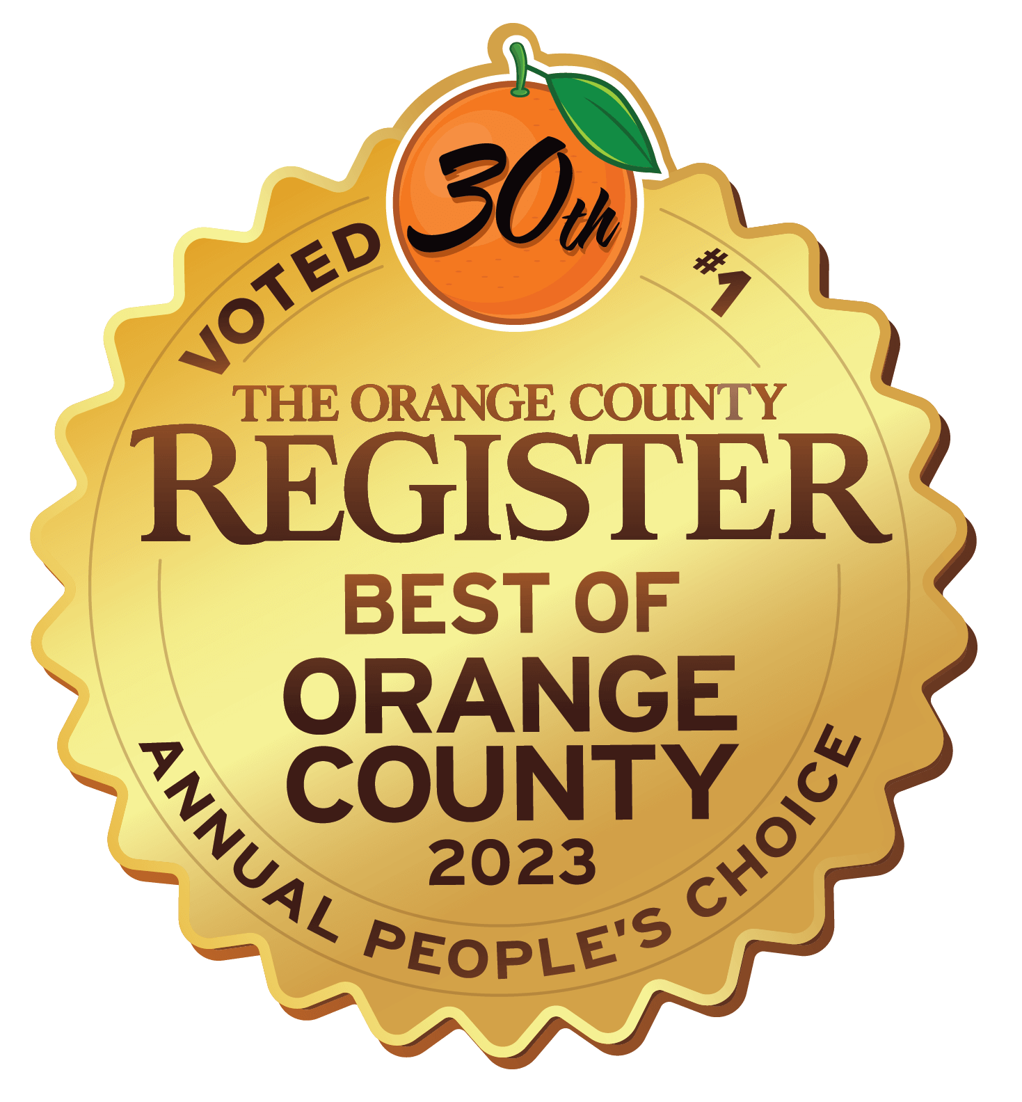 Orange County Register Best of Orange County 2023 - Orange County's Best Window and Door Company