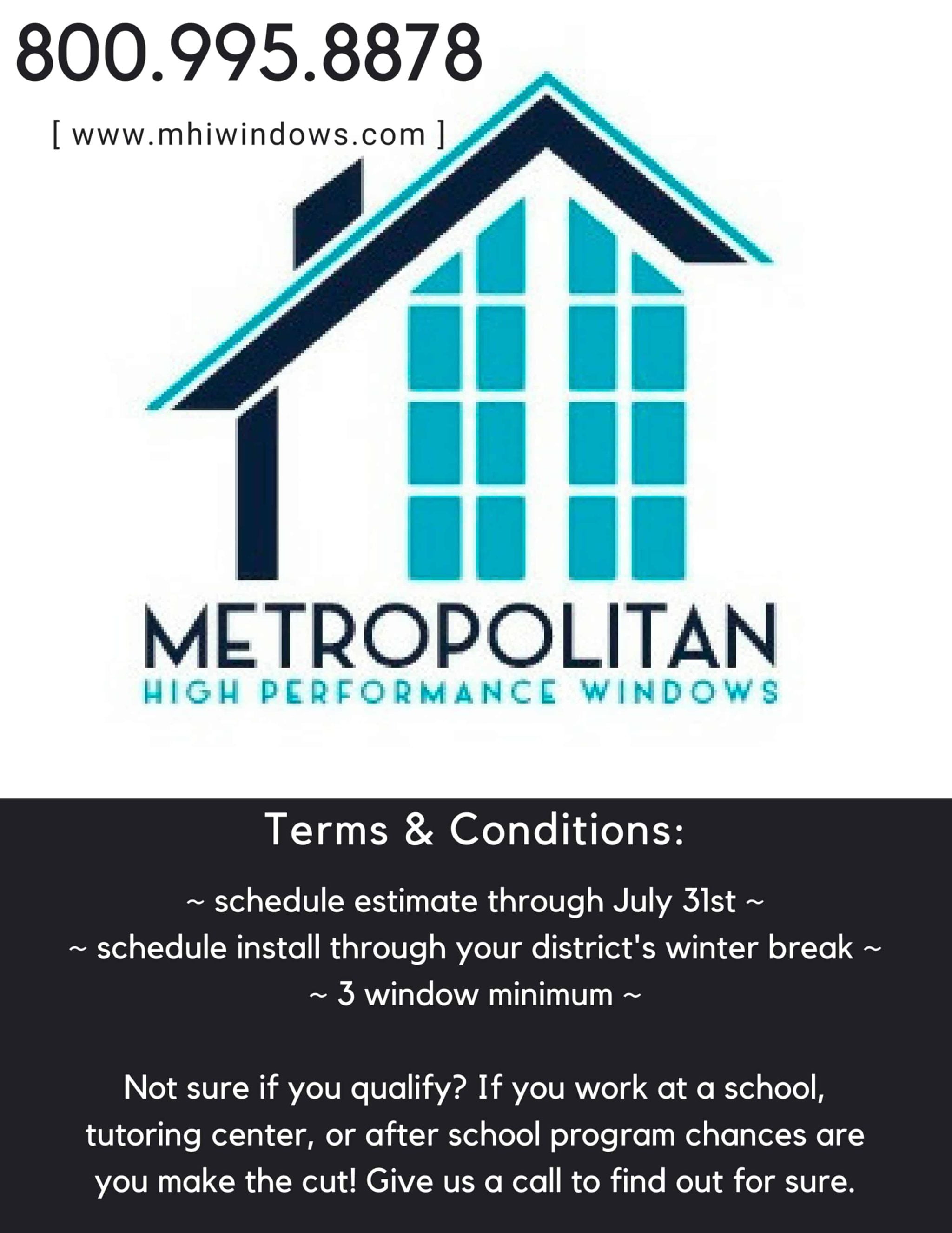 Terms & Conditions. 15% OFF Teachers & Faculty. Call to see if you qualify! Promo Code "SCHOOL15"