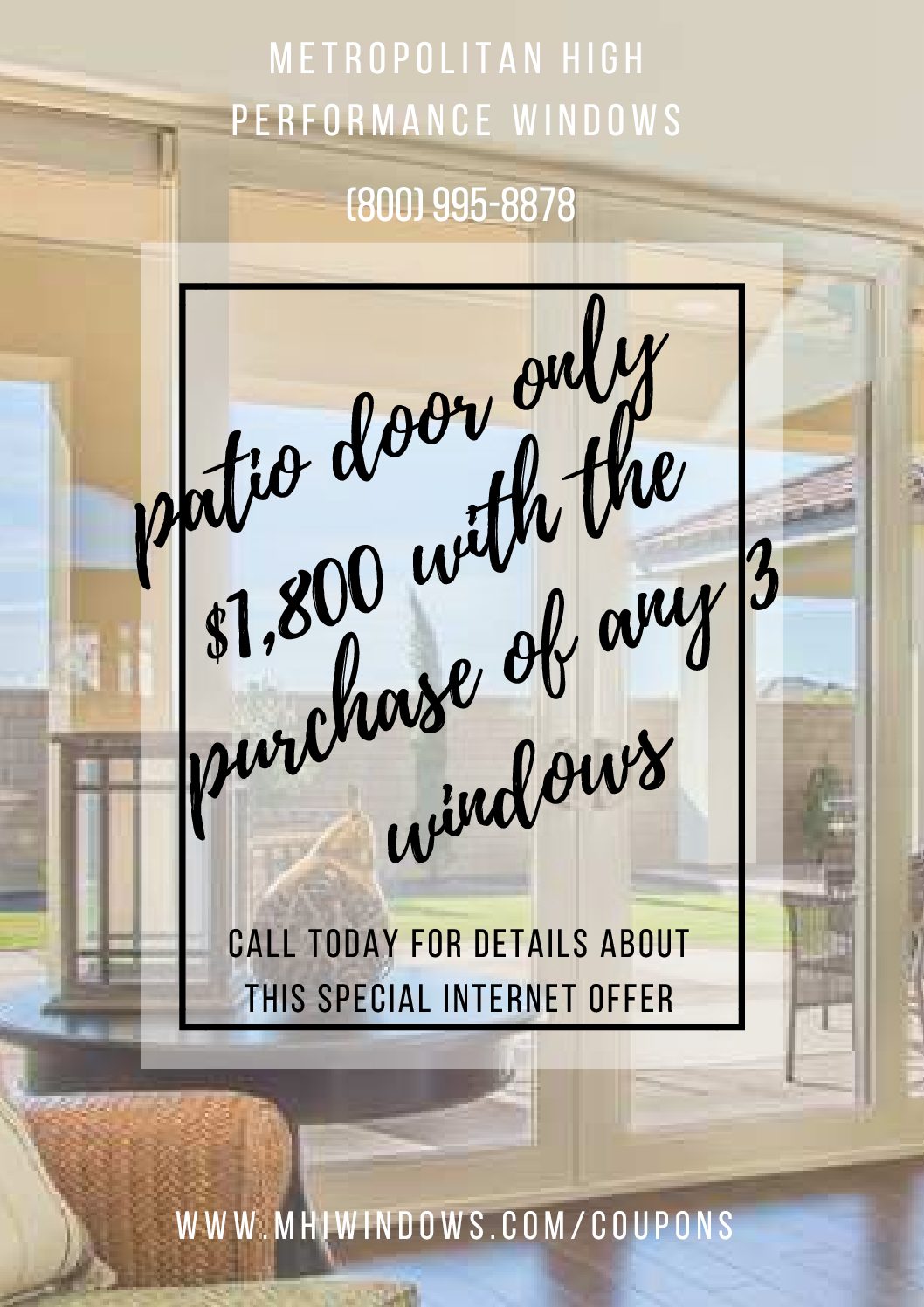 metropolitan high performance windows coupons Anaheim, CA